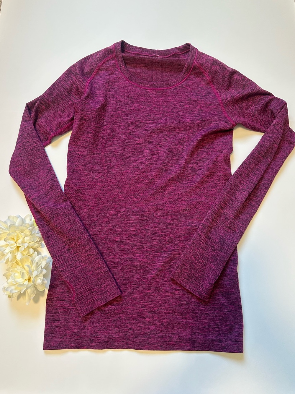 lululemon athletica Long Sleeve Crew Top - Magenta